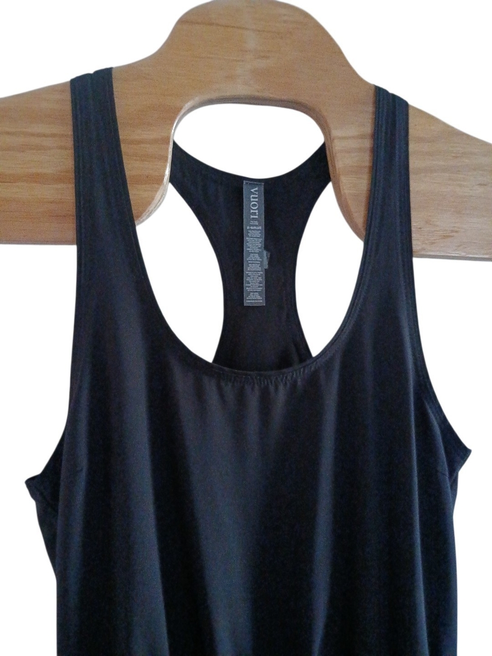 Vuori Clementine Romper Black XS Athleisure Active Stretch Tie Waist